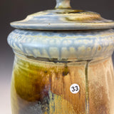 Blue Ash Lidded Jar