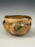 Wavy Tea Bowl- Tan Ash