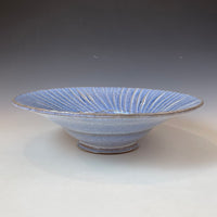 Slip Decorated Bowl with Grandma's Blue Glaze