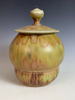 Ash Wood Fired Lidded Jar