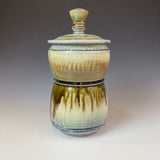 Blue Ash Lidded Jar