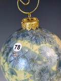 Blue Crystalline Ornament