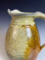 Yellow Salt Pitcher Wood Fired