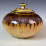 Tan Ash Lidded Orb