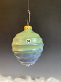 Blue Green Gradient Christmas Ornament