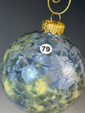 Blue Crystalline Ornament