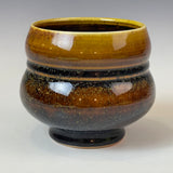 Curvy Woodfired Tea Bowl, Tenmoku