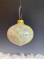 Pointed Orb Wood Fired Christmas Ornament 9958