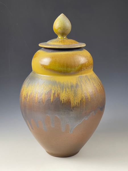Lidded Jar Wood Fired