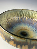 Serving Bowl with Blue Ash Glaze