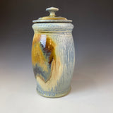 Blue Ash Lidded Jar