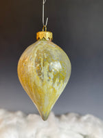 Teardrop Wood Fired Christmas Ornament (9940
