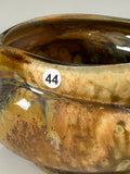 Wavy Tea Bowl- Tan Ash