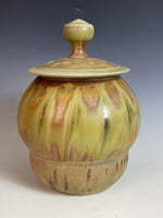 Ash Wood Fired Lidded Jar