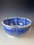 Bowl, centerpiece with Grandma's Blue Glaze