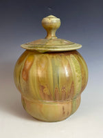 Ash Wood Fired Lidded Jar