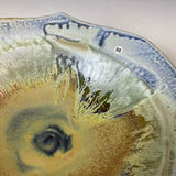 Altered Bowl with Blue Ash Glaze